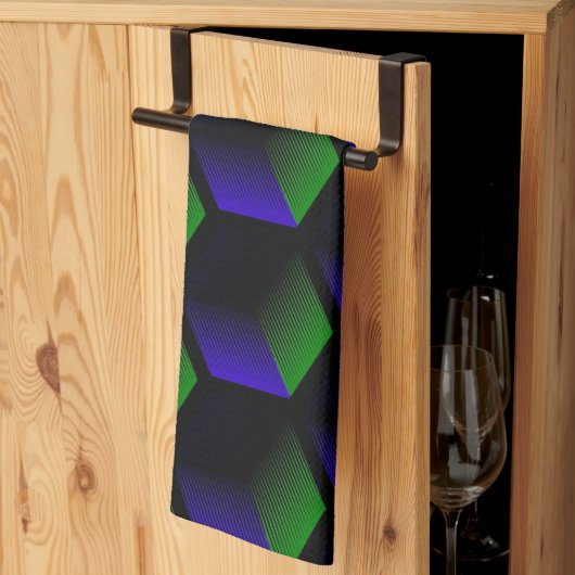 seamless geometrical square theedoek (Derde Gevouwen)