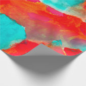 Seamless giraffe, blue, watercolor artist cadeaupapier (Hoek)