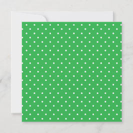 Seamless green background polka dot pattern bedankkaart