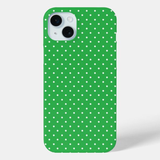 Seamless green background polka dot pattern Case-Mate iPhone case (Achterkant)