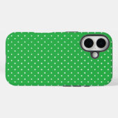 Seamless green background polka dot pattern Case-Mate iPhone case (Achterkant (horizontaal))