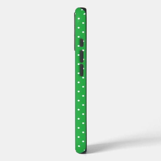 Seamless green background polka dot pattern Case-Mate iPhone case (Achterkant / Links)