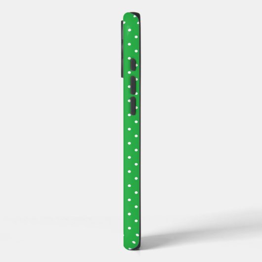 Seamless green background polka dot pattern Case-Mate iPhone case (Achterkant / Links)
