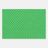 Seamless green background polka dot pattern inpakpapier vel (Voorkant 3)
