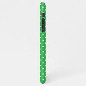 Seamless green background polka dot pattern iPhone hoesje (Linkerkant)