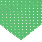 Seamless green background polka dot pattern korte tafelloper (Hoek)