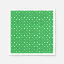 Seamless green background polka dot pattern servet