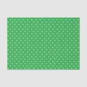Seamless green background polka dot pattern tissuepapier (Voorkant)
