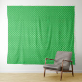Seamless green background polka dot pattern wandkleed (In Situ (horizontaal))