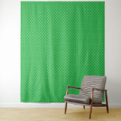 Seamless green background polka dot pattern wandkleed (In situ)