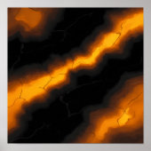 Seamless High-Contrast Molten Tiling Pattern Poster (Voorkant)