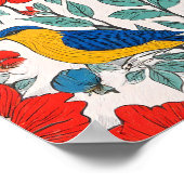 Seamless High-Saturation Folk Art Tiling Pattern Poster (Hoek)