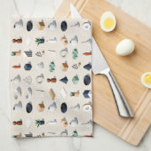 Seamless isometric patterns of vases plants theedoek (Quarter Fold)