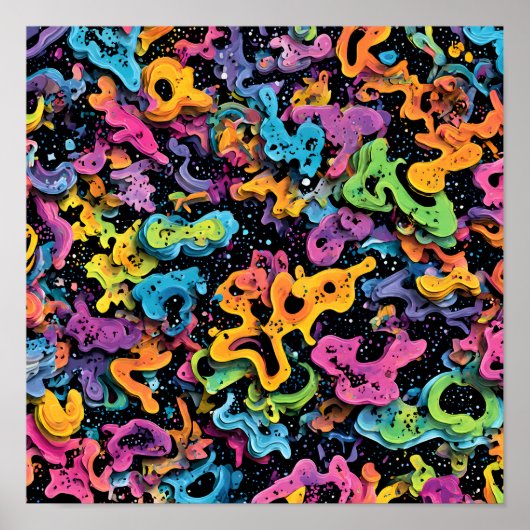 Seamless Layered Graphic: Sticker Shock Scatter Poster (Voorkant)