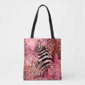 Seamless leopard pattern, abstract zebra. leopard, tote bag (Voorkant)
