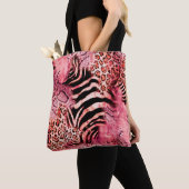 Seamless leopard pattern, abstract zebra. leopard, tote bag (Dichtbij)