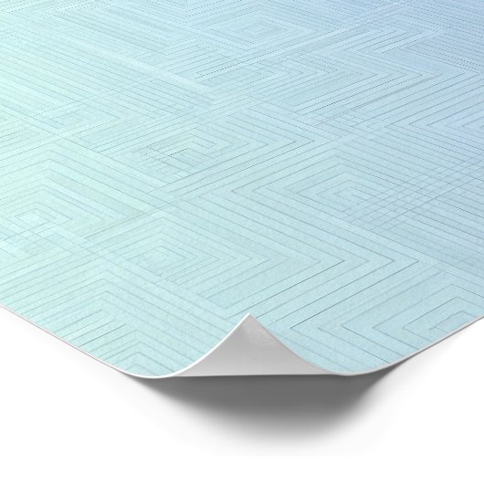 Seamless Light & Airy Layered Labyrinth Pattern Poster (Hoek)