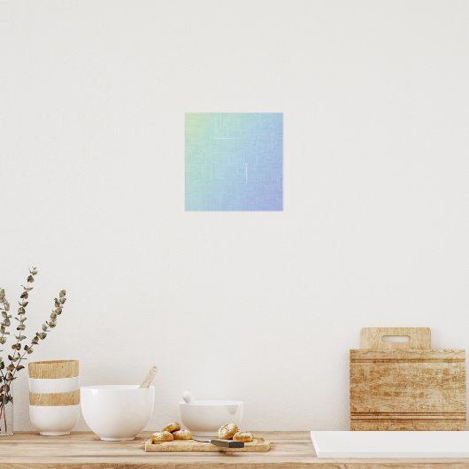 Seamless Light & Airy Layered Labyrinth Pattern Poster (Keuken)