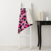 Seamless luxury pink leopard pattern. sherpa deken (In situ)