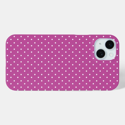 Seamless magenta background polka dot pattern Case-Mate iPhone case (Achterkant (horizontaal))