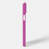 Seamless magenta background polka dot pattern Case-Mate iPhone case (Achterkant / Rechts)