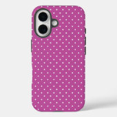 Seamless magenta background polka dot pattern Case-Mate iPhone case (Achterkant)