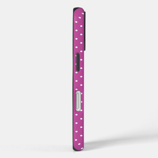 Seamless magenta background polka dot pattern Case-Mate iPhone case (Achterkant / Rechts)