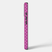 Seamless magenta background polka dot pattern Case-Mate iPhone case (Achterkant / Links)