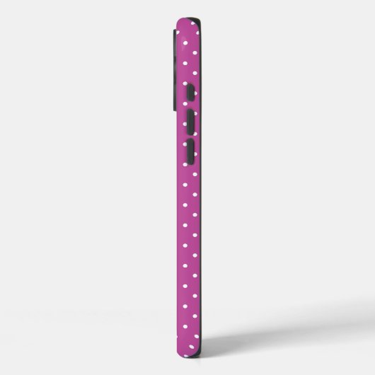 Seamless magenta background polka dot pattern Case-Mate iPhone case (Achterkant / Links)