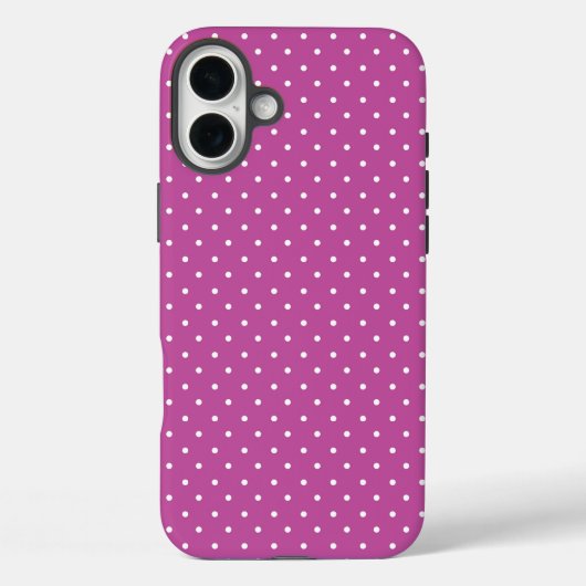 Seamless magenta background polka dot pattern Case-Mate iPhone case (Achterkant)