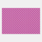 Seamless magenta background polka dot pattern inpakpapier vel (Voorkant 2)