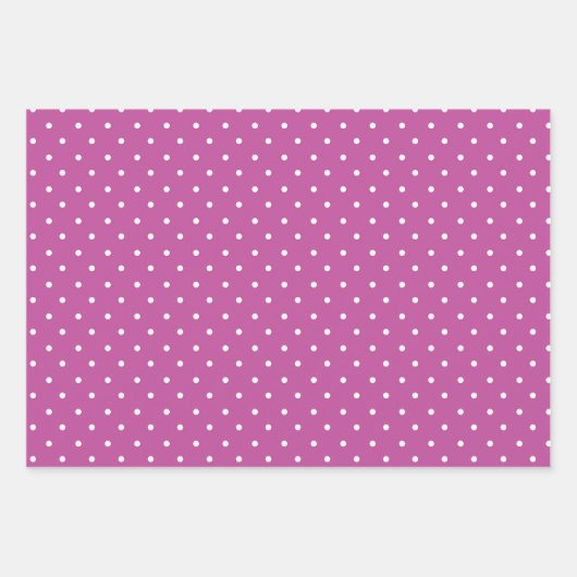 Seamless magenta background polka dot pattern inpakpapier vel (Voorkant)