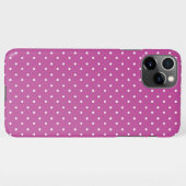 Seamless magenta background polka dot pattern iPhone hoesje (Achterkant horizontaal)