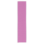 Seamless magenta background polka dot pattern korte tafelloper (Voorkant)