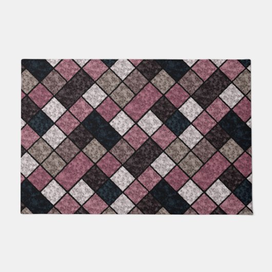 Seamless marmer graniet stone tegel patroon deurmat (Voorkant)