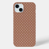 Seamless medium brown polka dot  pattern Case-Mate iPhone case (Achterkant)