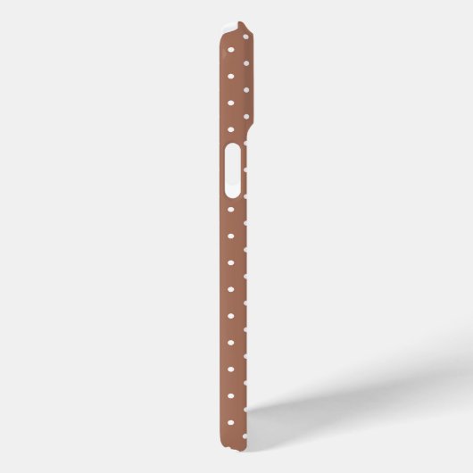 Seamless medium brown polka dot  pattern Case-Mate iPhone case (Achterkant / Rechts)