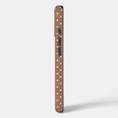 Seamless medium brown polka dot  pattern Case-Mate iPhone case (Achterkant / Links)