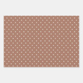 Seamless medium brown polka dot  pattern inpakpapier vel (Voorkant 2)