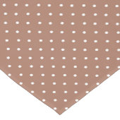 Seamless medium brown polka dot  pattern korte tafelloper (Hoek)