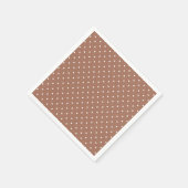 Seamless medium brown polka dot  pattern servet (Hoek)