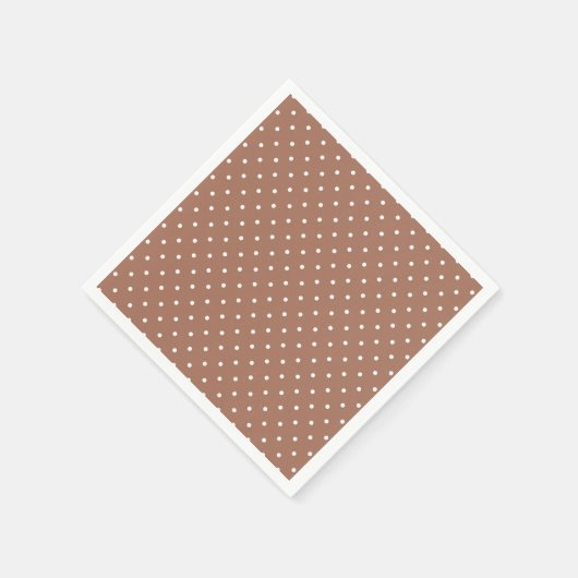 Seamless medium brown polka dot pattern servet (Hoek)