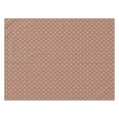 Seamless medium brown polka dot  pattern tafelkleed (Voorkant (Horizontaal))