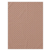 Seamless medium brown polka dot  pattern tafelkleed (Voorkant)