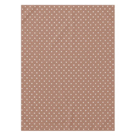 Seamless medium brown polka dot  pattern tafelkleed