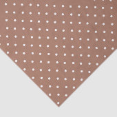 Seamless medium brown polka dot  pattern tissuepapier (Detail)