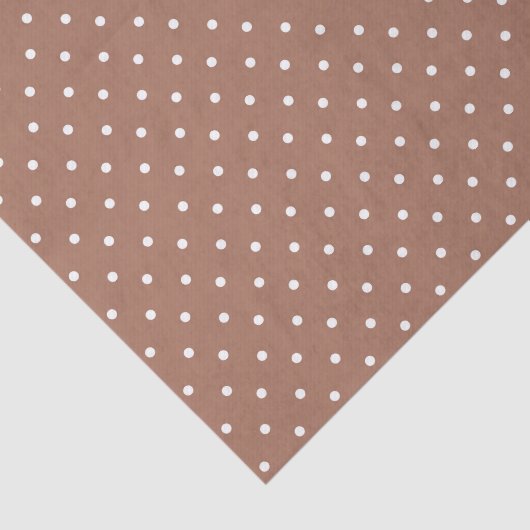 Seamless medium brown polka dot  pattern tissuepapier (Detail)