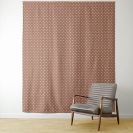 Seamless medium brown polka dot  pattern wandkleed