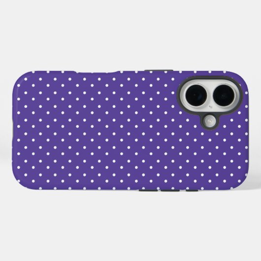 Seamless  medium purple polka dot pattern Case-Mate iPhone case (Achterkant (horizontaal))