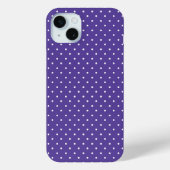 Seamless  medium purple polka dot pattern Case-Mate iPhone case (Achterkant)